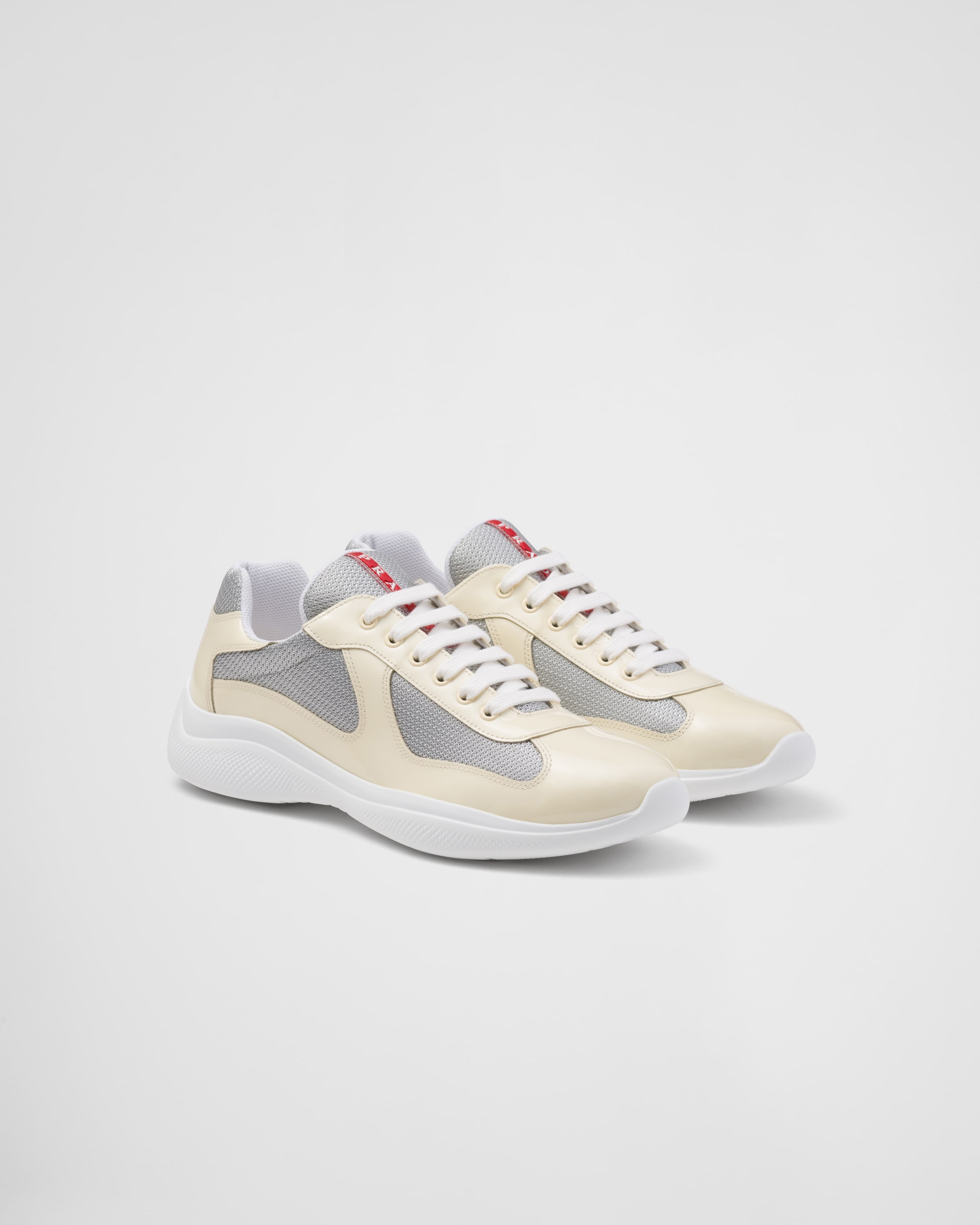 Prada America's Cup patent leather and bike fabric sneakers - 1