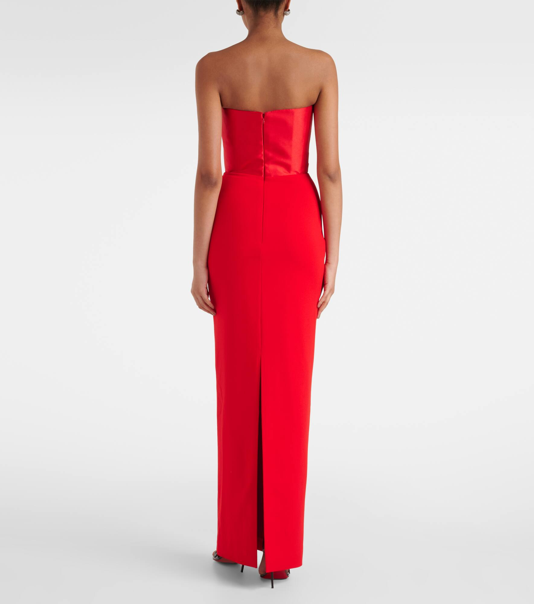 Afra satin-trimmed gown - 3