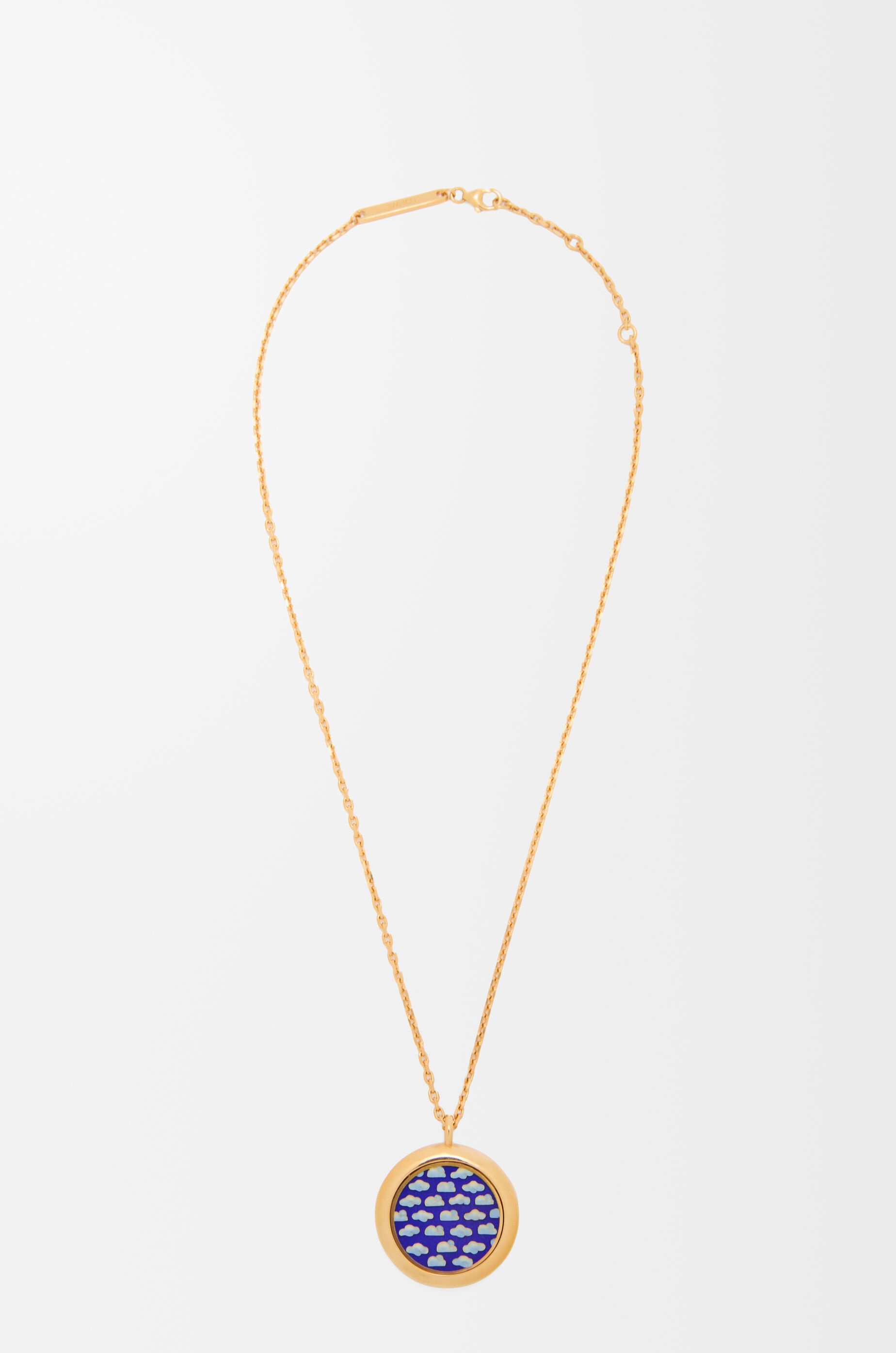 Cloud cloisonné necklace in sterling silver - 1