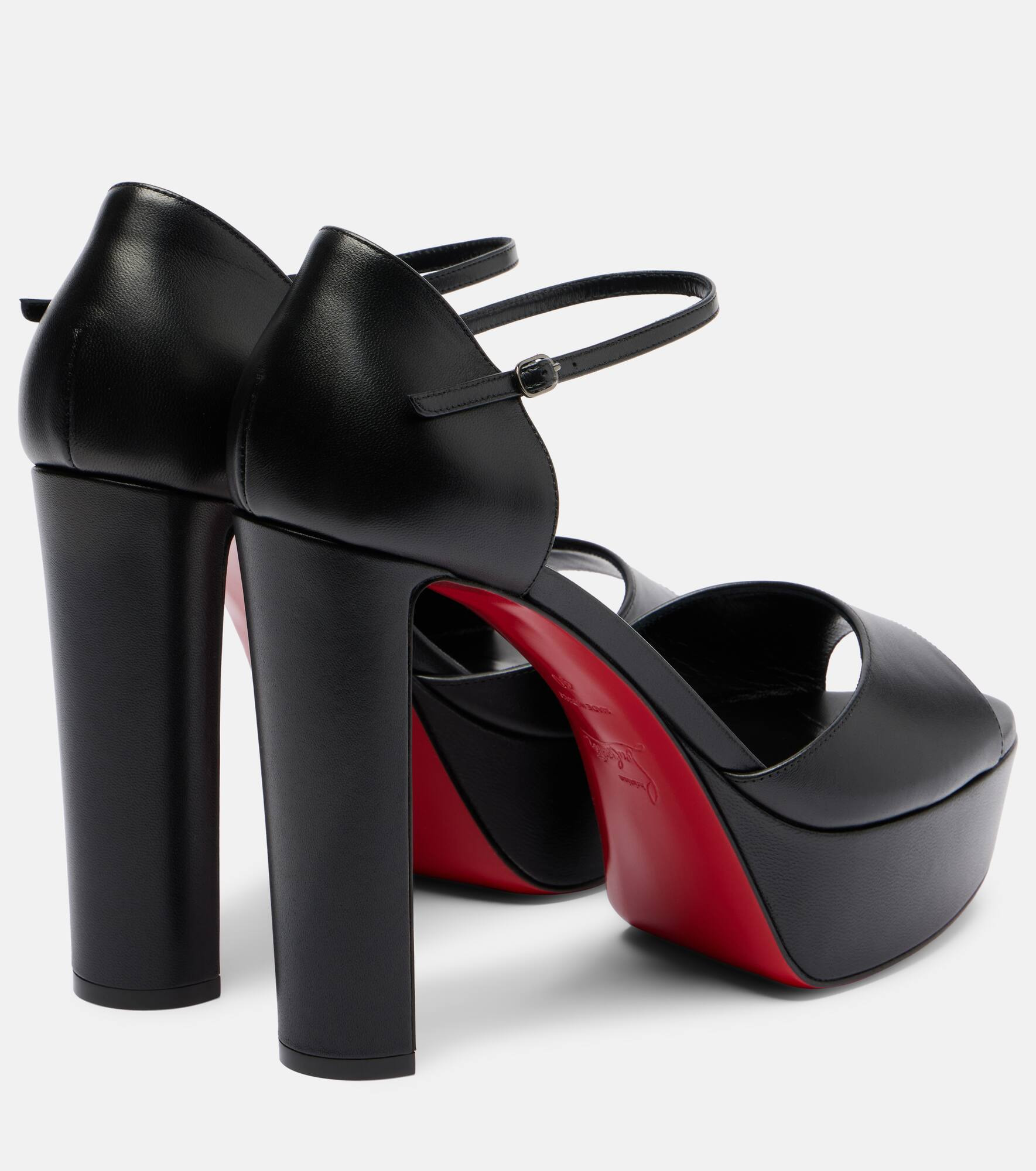 Sandaloo 130 leather platform sandals - 2