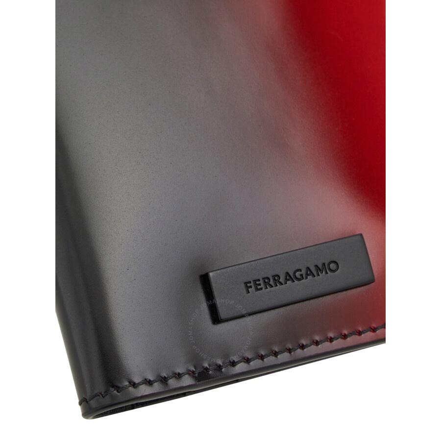 Ferragamo Dual Tone Effect Calfskin Credit Card Holder - 4