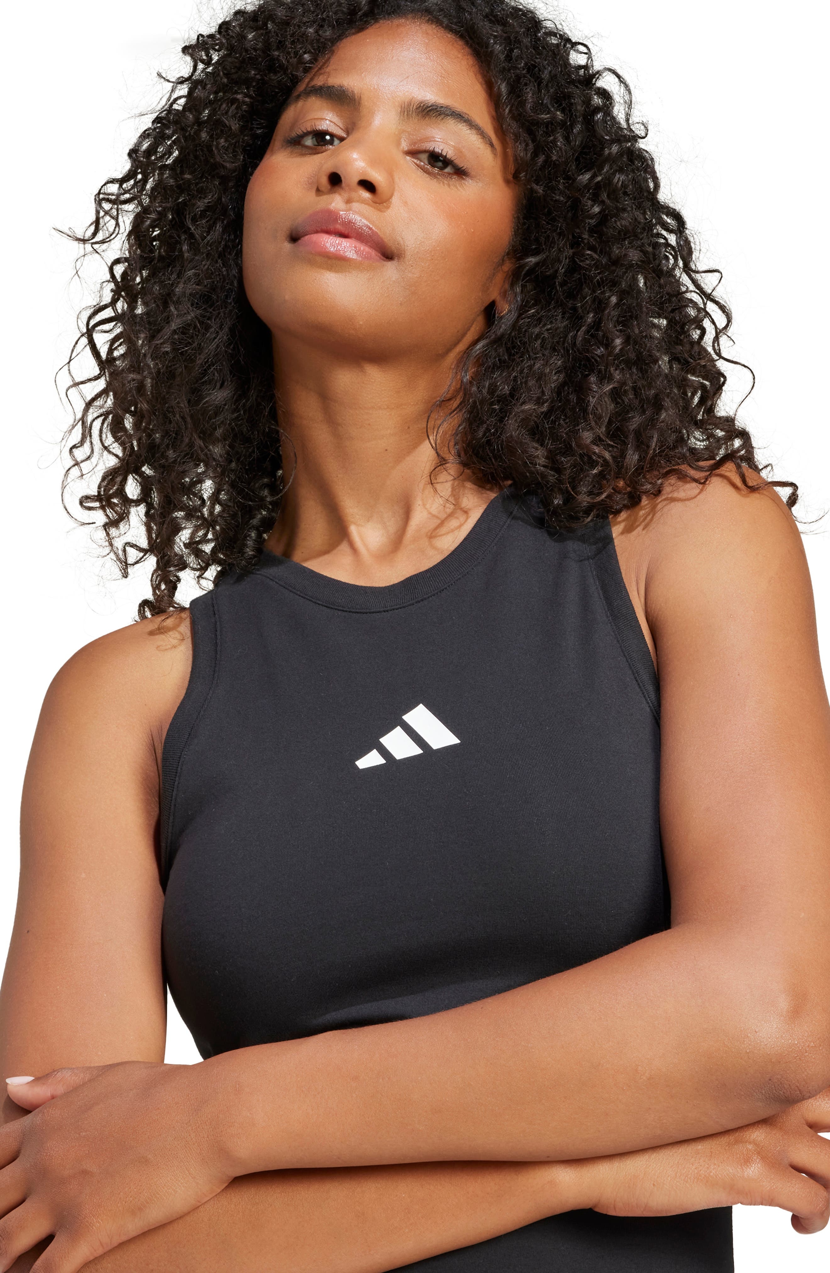 adidas Future Icons Logo Dress in Black at Nordstrom - 5