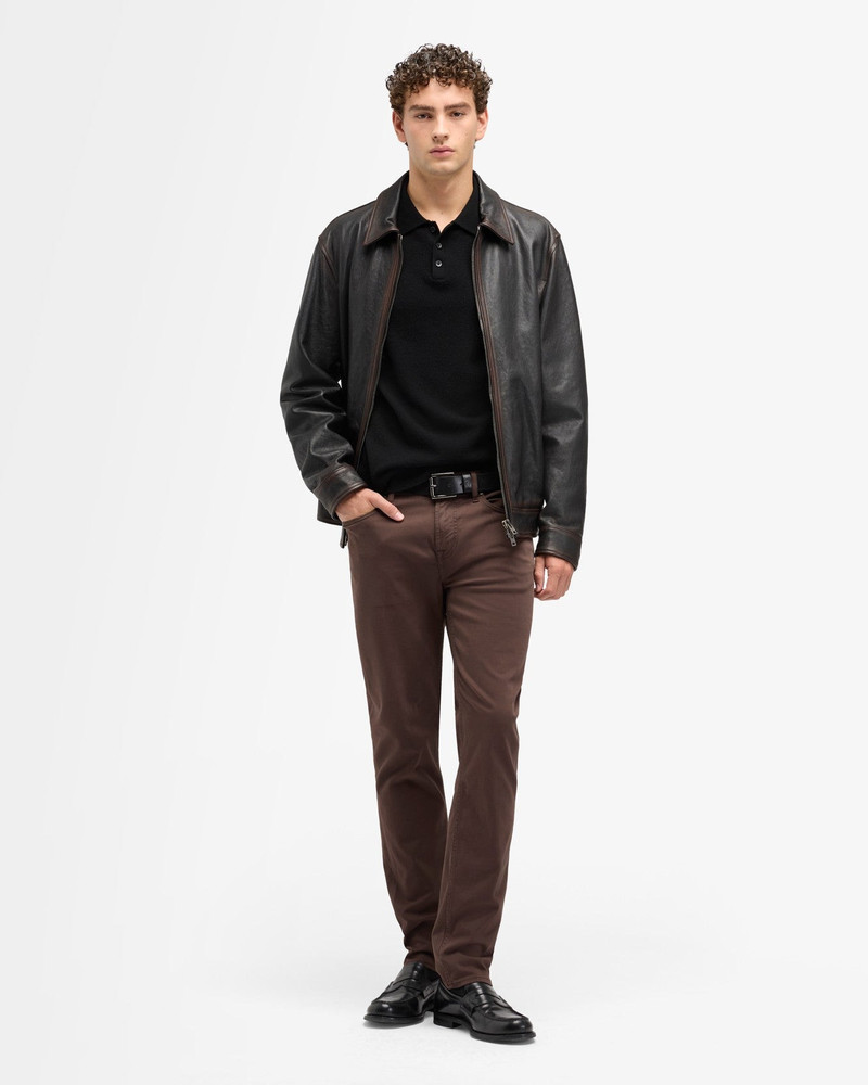 Leather Harrington Jacket in Vintage Leather 3
