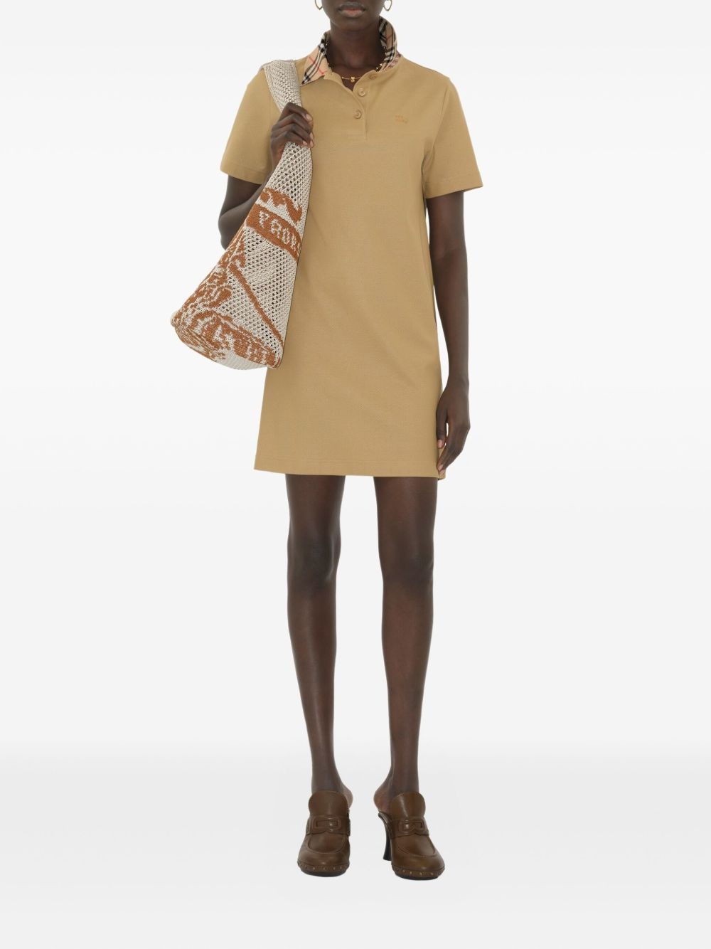 cotton polo shirt dress - 2
