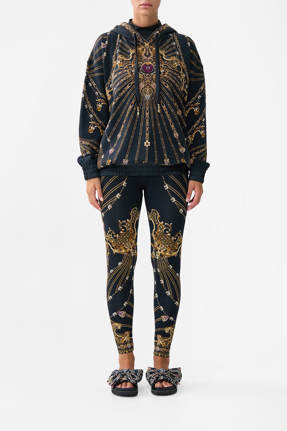 SILK BAND OVERSIZED HOODIE WITH POCKETS - 8