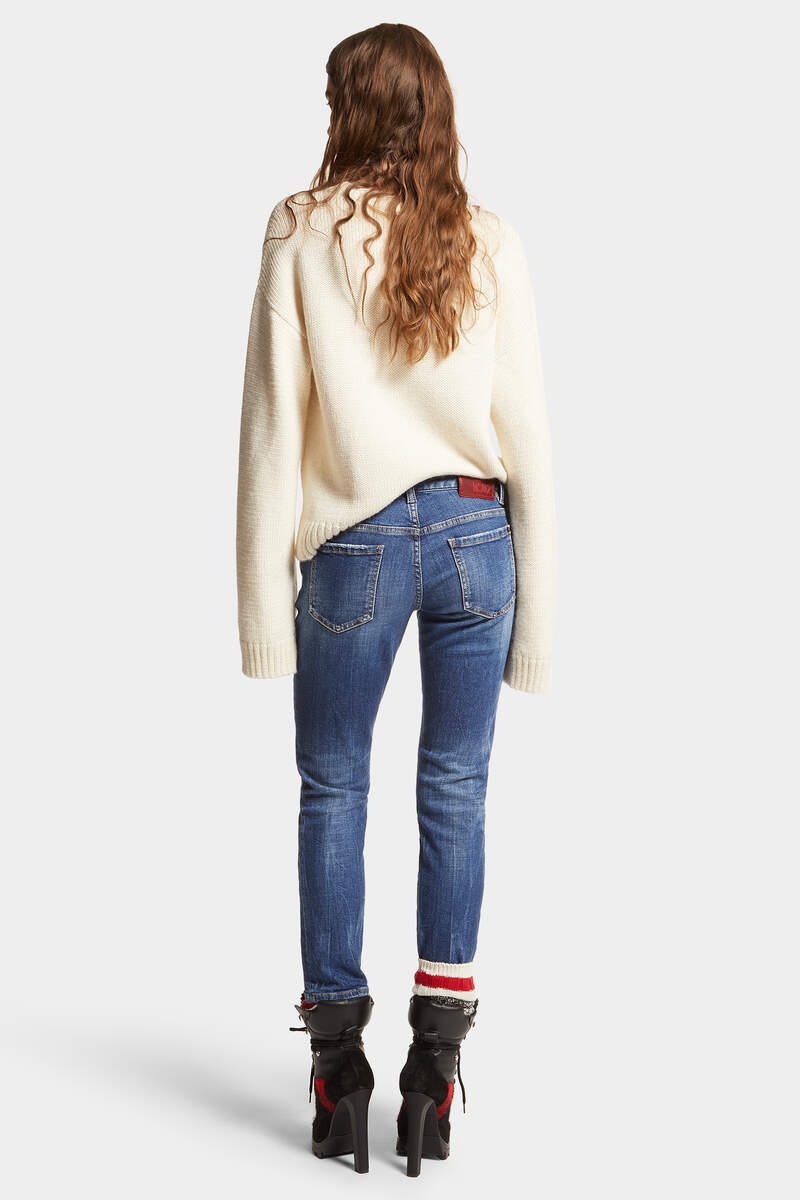 MEDIUM EASY WASH JENNIFER JEANS - 4