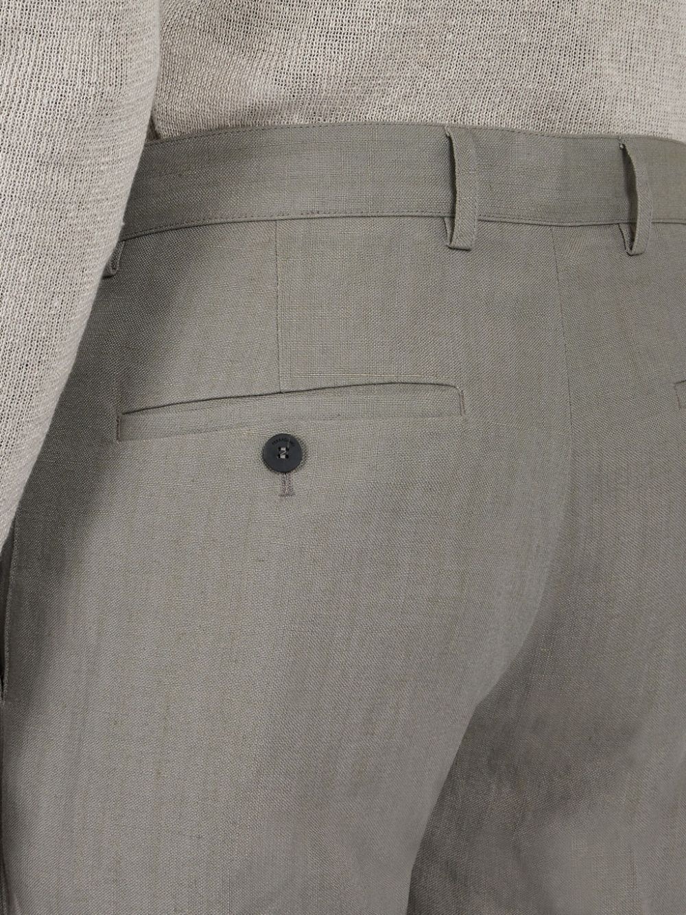 straight-leg tailored trousers - 6