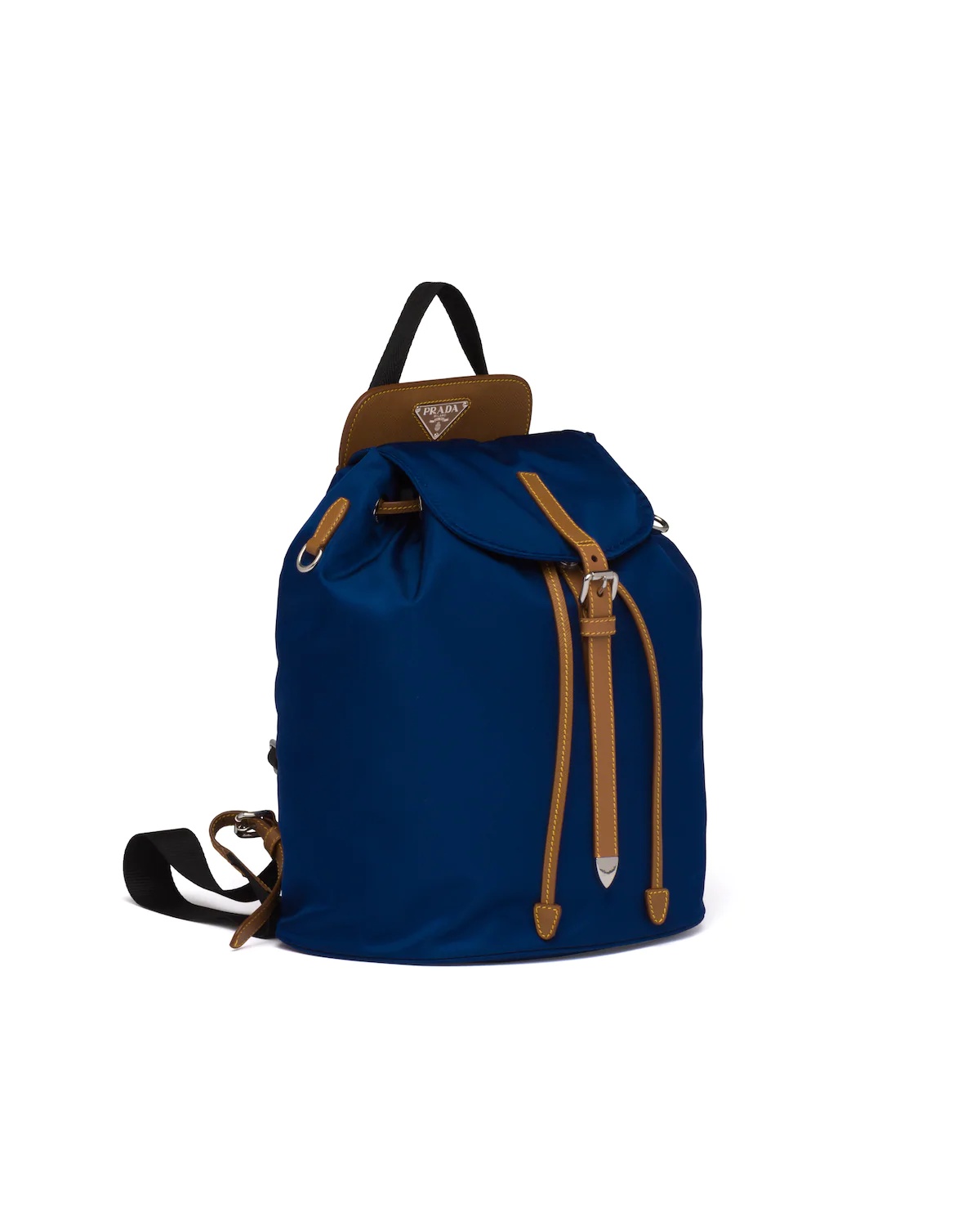 Nylon and Saffiano leather backpack - 3