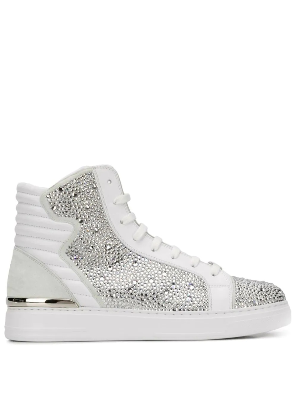 contrast hi-top sneakers - 1