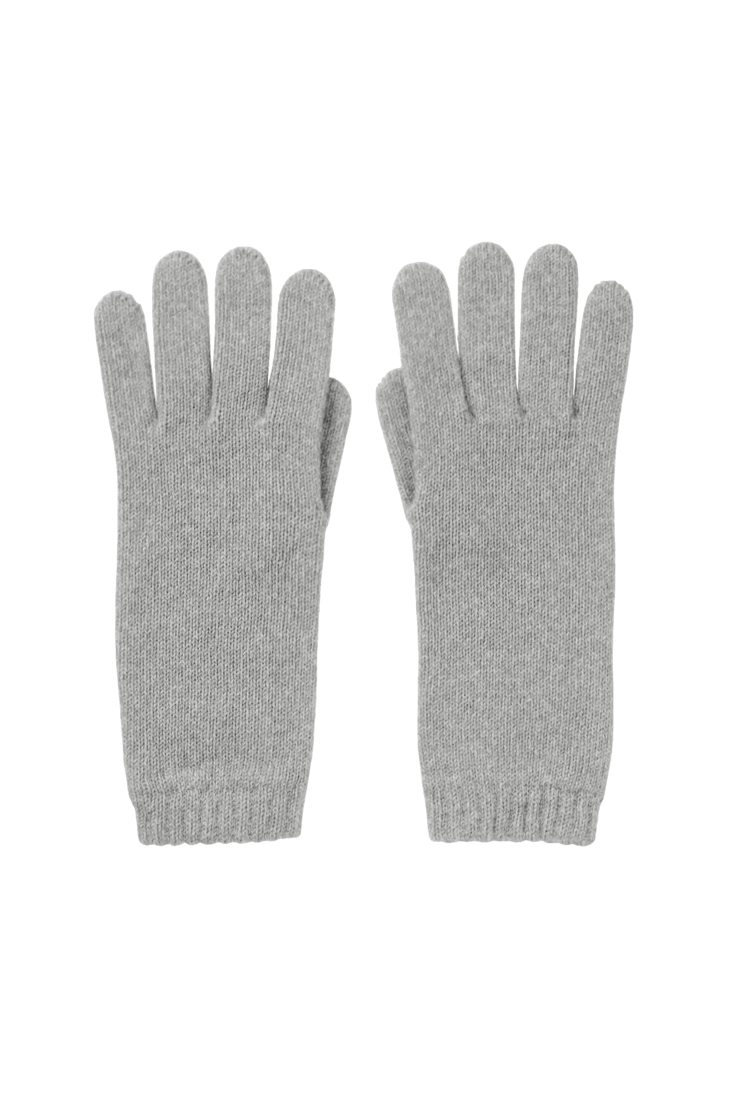 Women's Cashmere Grey Gloves - 1
