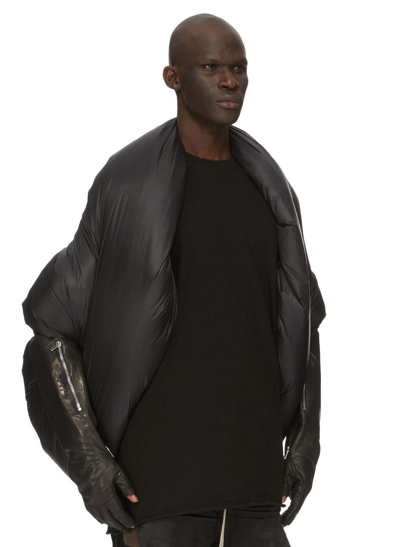 Rick Owens Black Donut Down Cardigan outlook