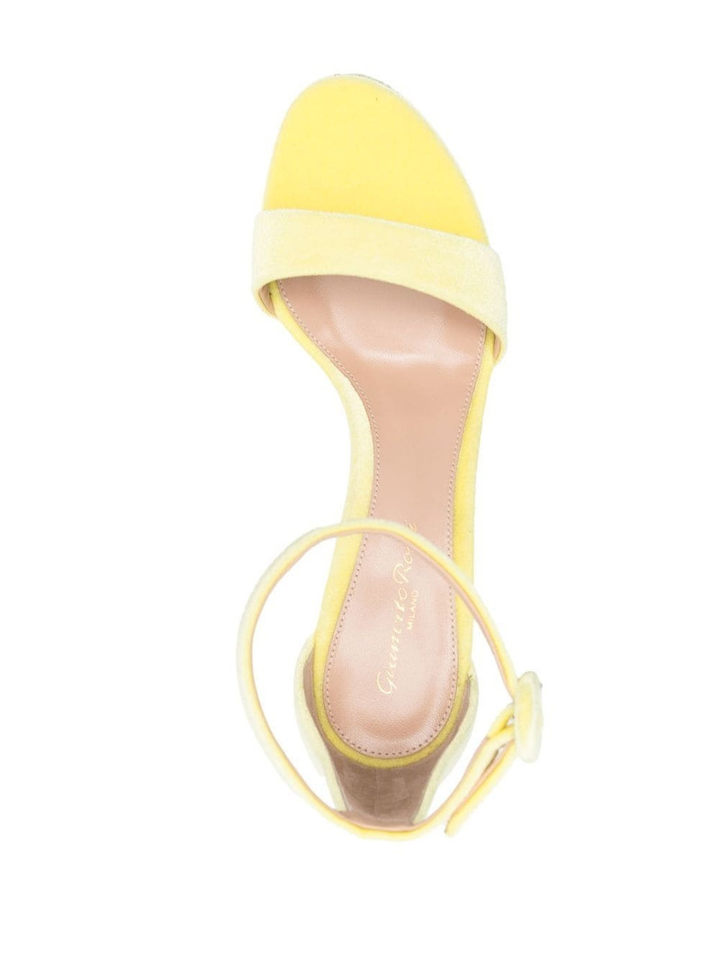 Holly 70mm chenille sandals 4