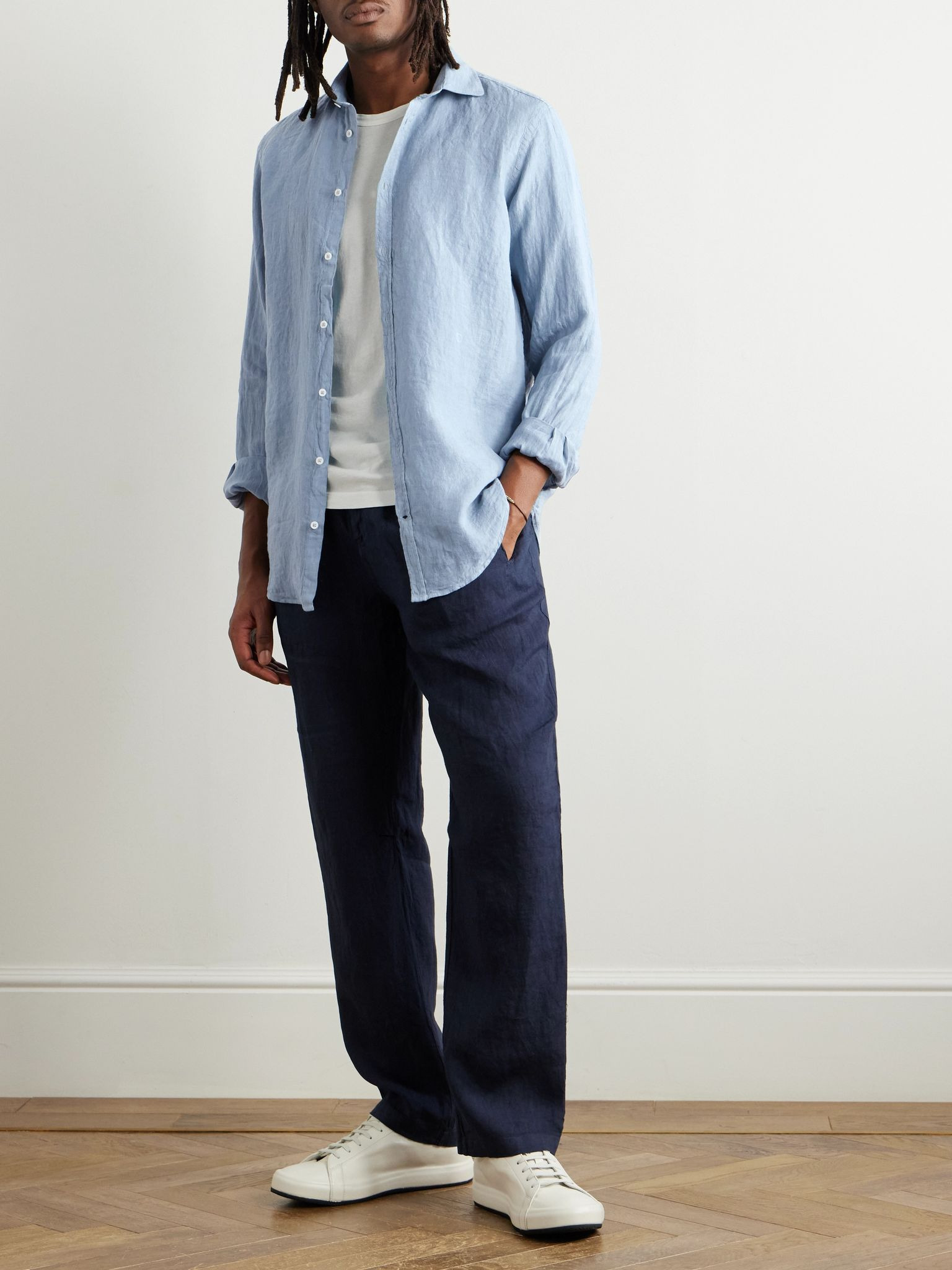 Linen Shirt Blue - 2