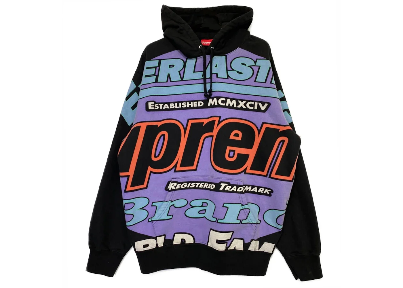 Supreme Everlasting Hooded Sweatshirt Black - 1