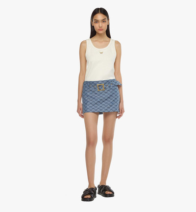 MCM Mini Skirt in Lauretos Denim Jacquard outlook