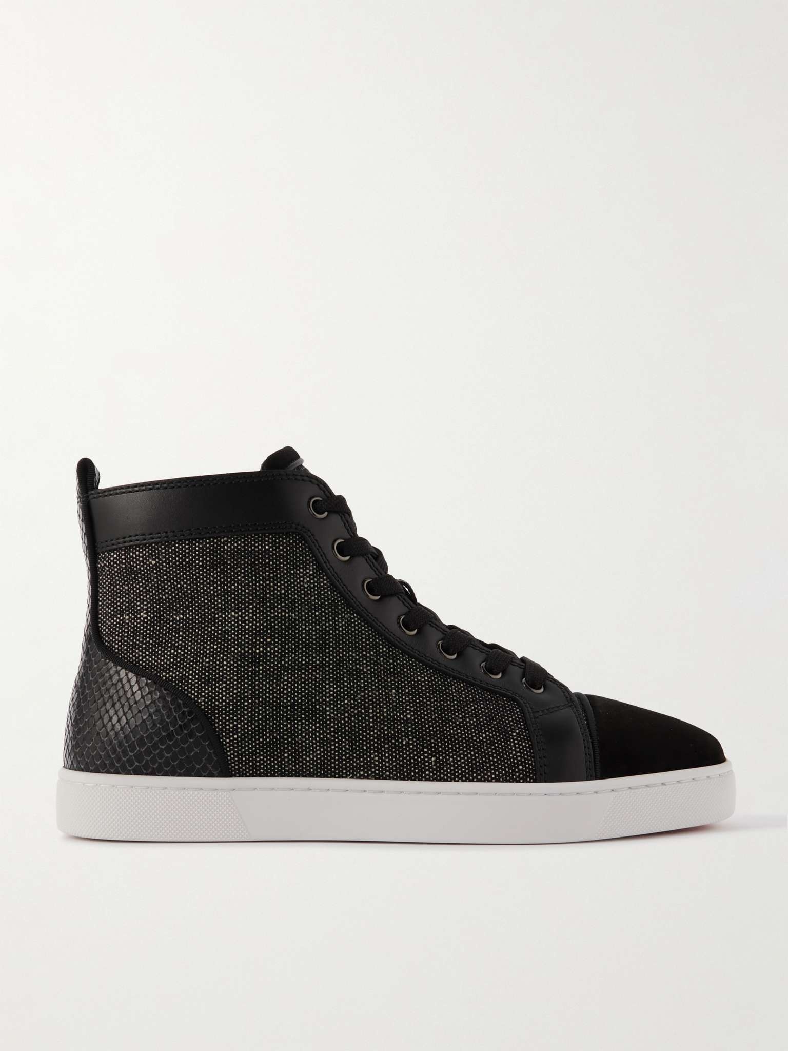 【Christian Louboutin】 Louis Orlato suede sneakers CHRISTIAN LOUBOUTIN Louis Orlato Suede Verveine Sneakers New