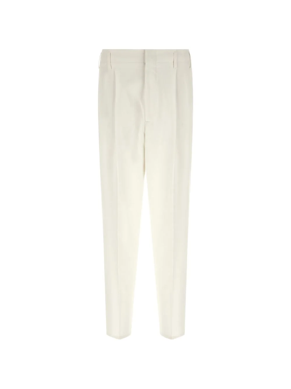 pleat cotton trousers - 1