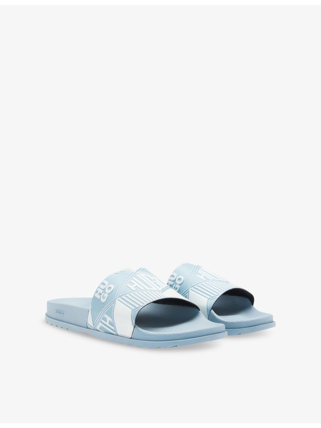 Geometric Logo-Embossed Slides - 4