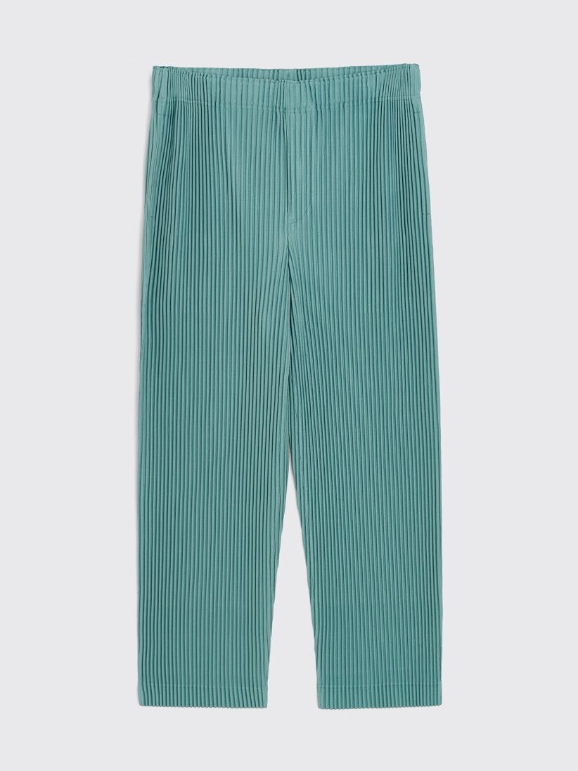 ISSEY MIYAKE HOMME PLISSÉ ISSEY MIYAKE PLEATED PANTS SAGE GREEN | tresbien  | REVERSIBLE