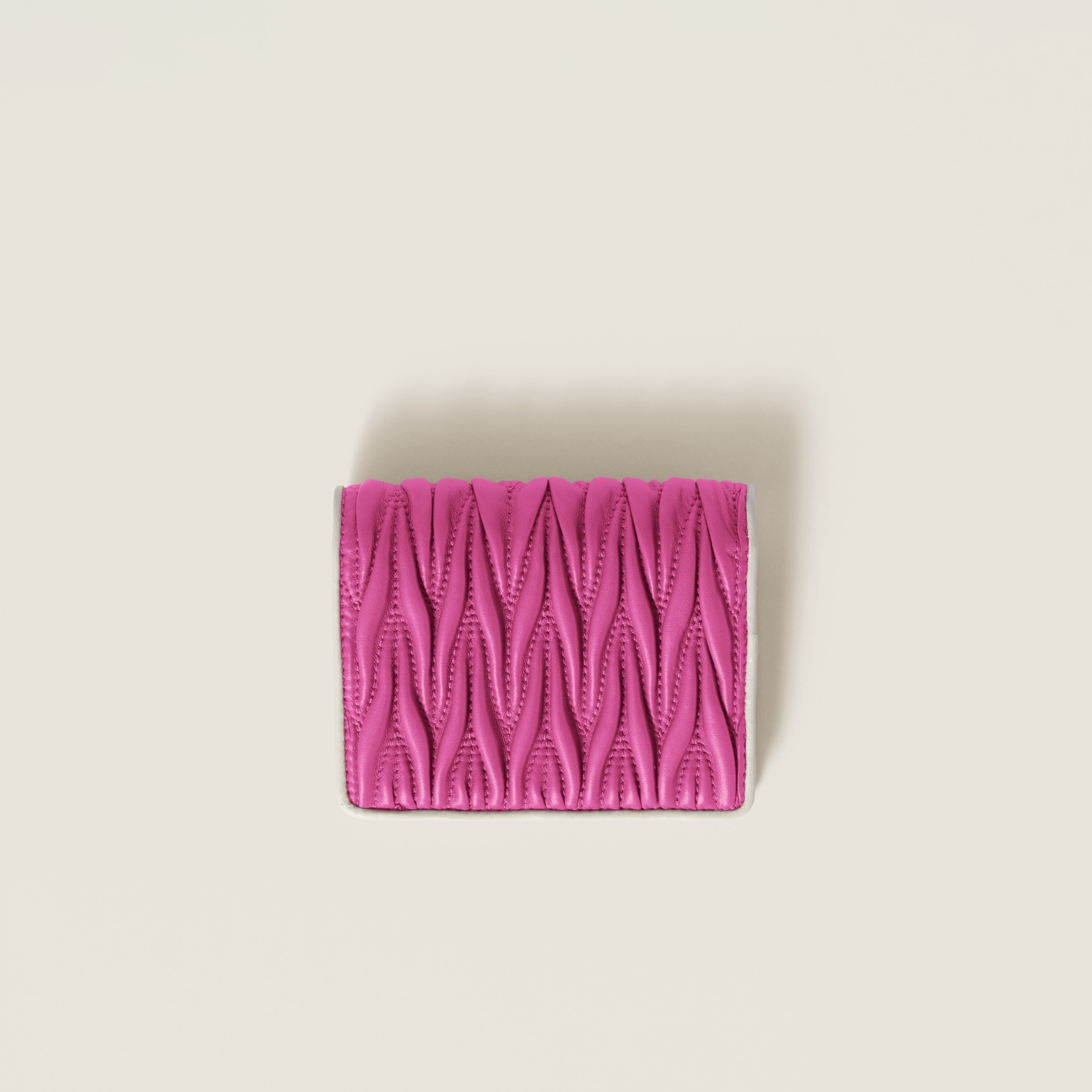 Small matelassé nappa leather wallet - 3
