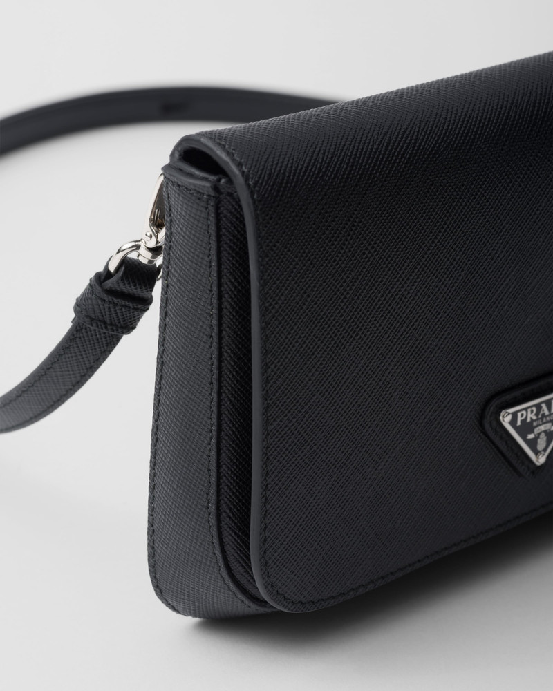 Saffiano leather shoulder bag 5