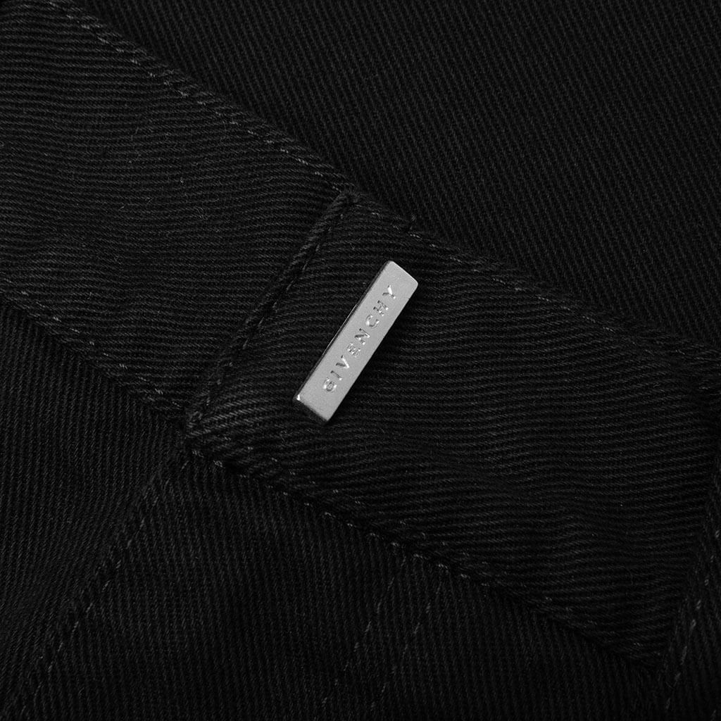LOOSE FIT PANT W/ CARGO POCKET AND ZIP - BLACK - 4