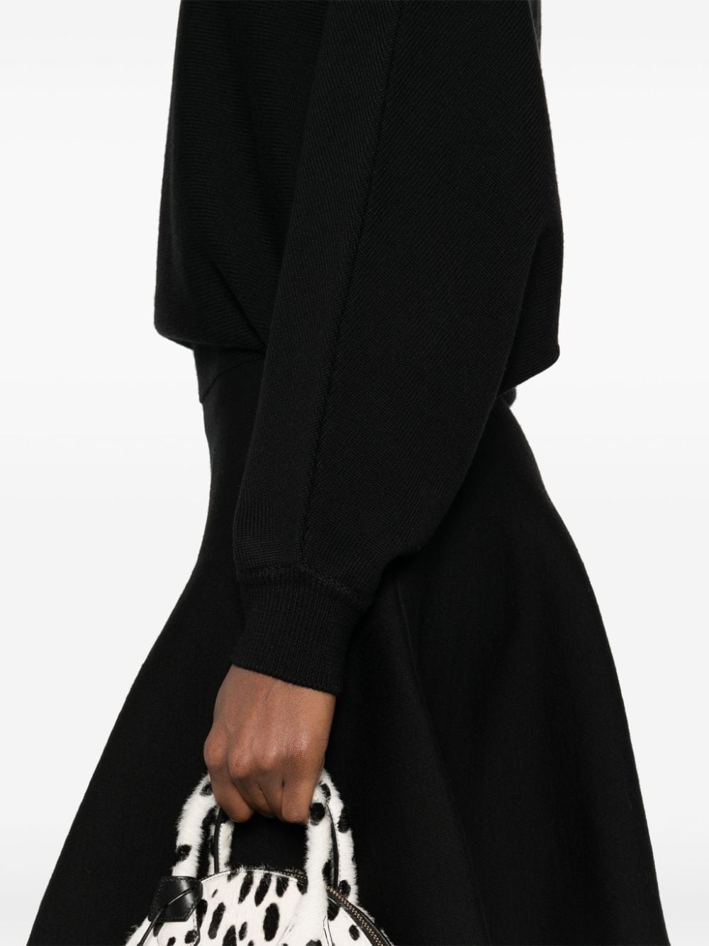 batwing-sleeve dress - 5