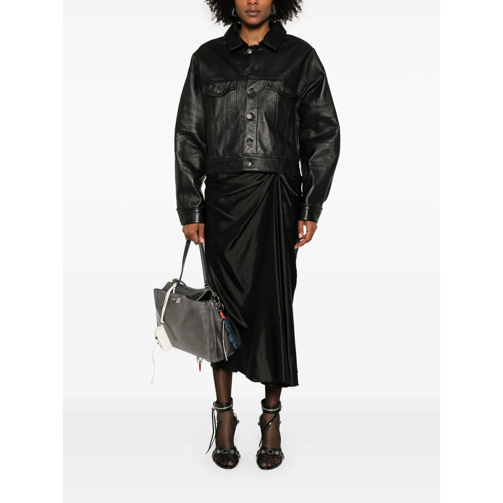 Balenciaga Black Jackets - Leather Jackets Women - 5
