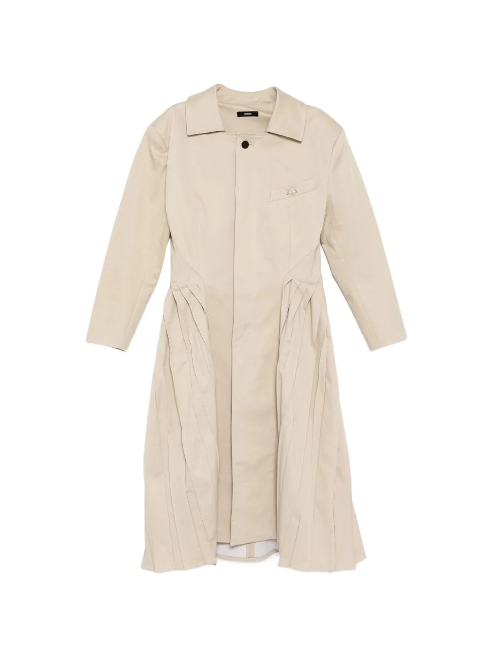 pleated coat - 1