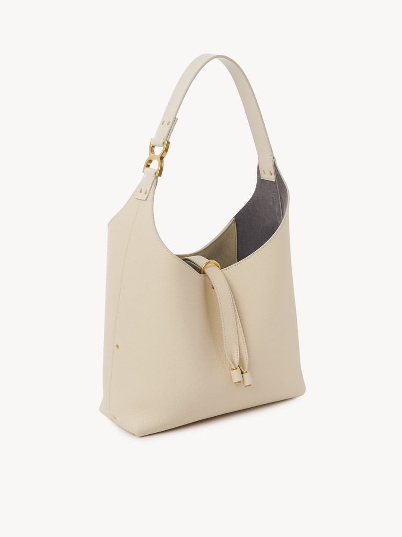SMALL MARCIE HOBO BAG IN GRAINED LEATHER 3