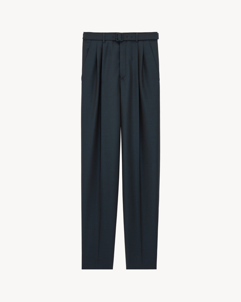 SLIM-FIT PANTS IN WOOL AND MOHAIR 1