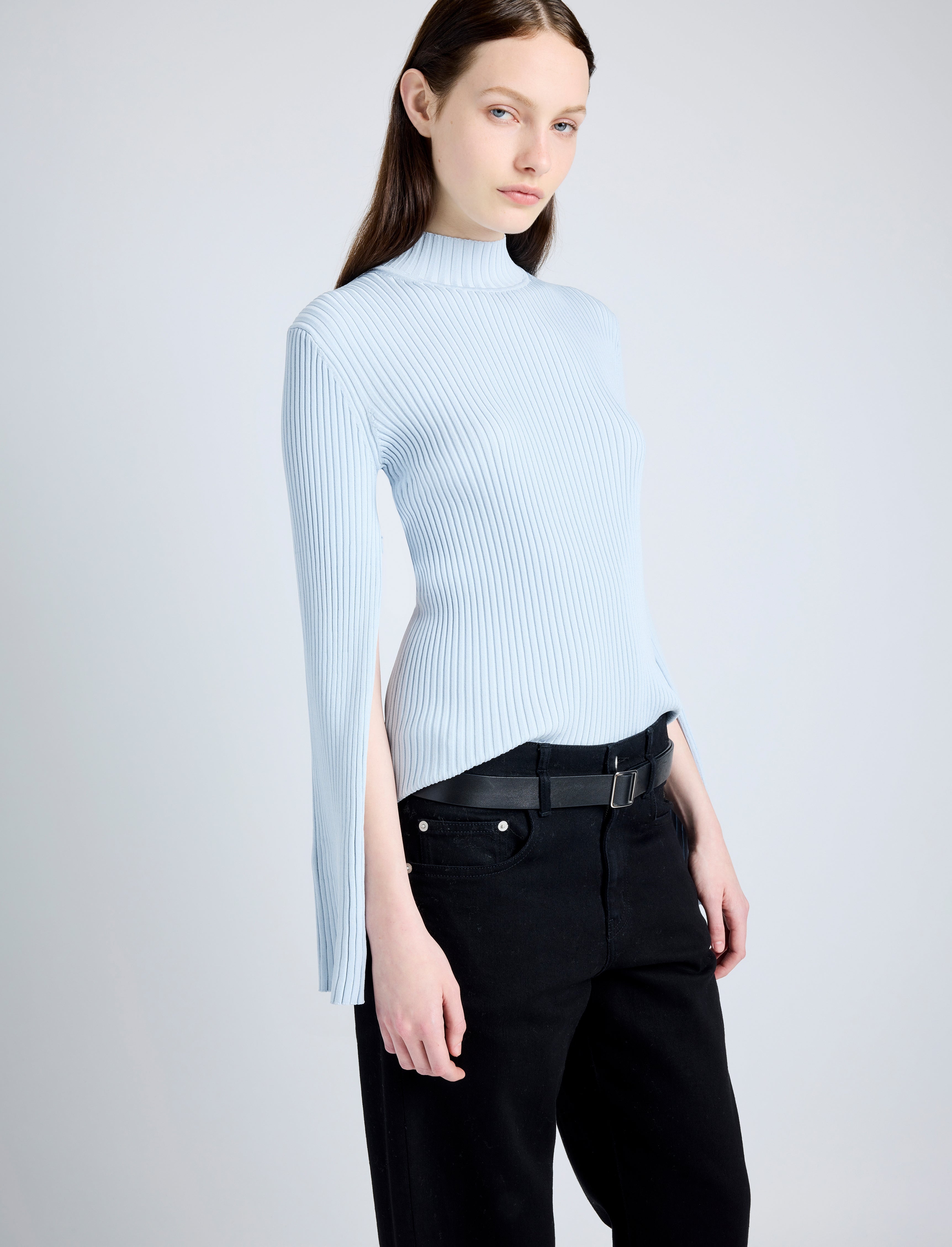 Abigail Top in Midweight Viscose Rib - 6