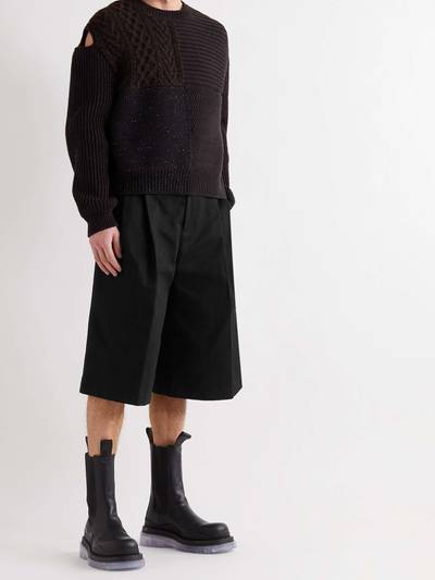 Bottega Veneta Wide-Leg Pleated Cotton-Twill Bermuda Shorts outlook