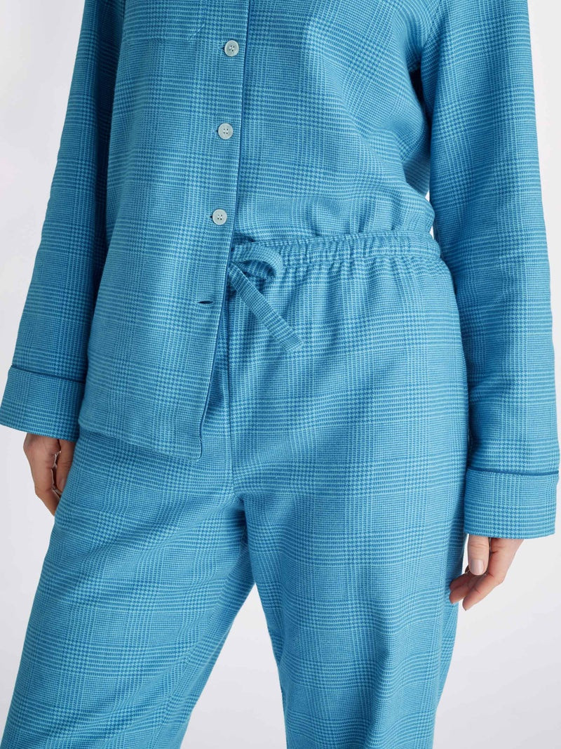 Women's Pyjamas Kelburn 34 Brushed Cotton Blue 3