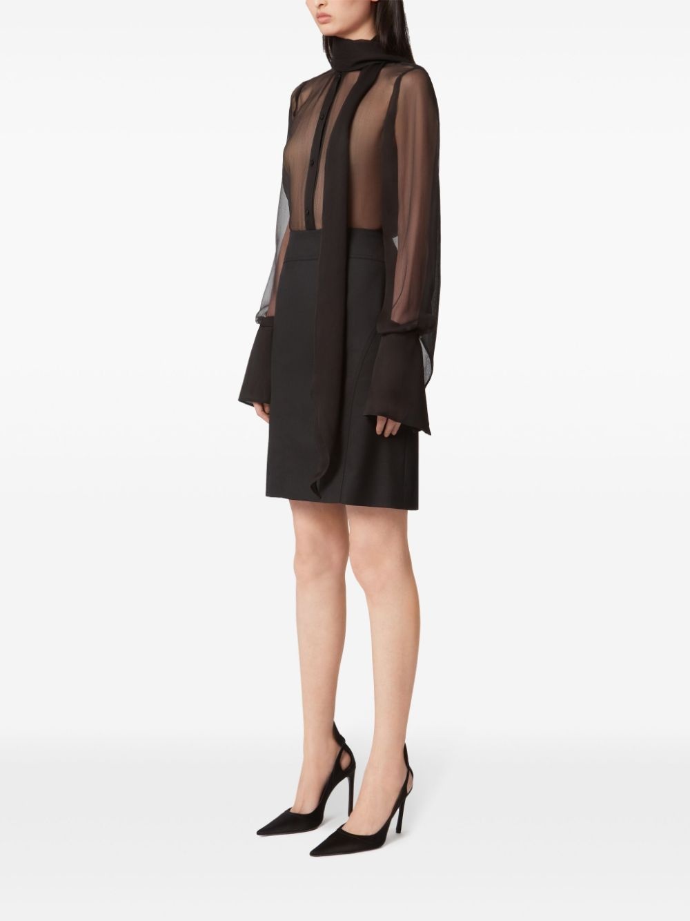 sheer silk shirt - 3