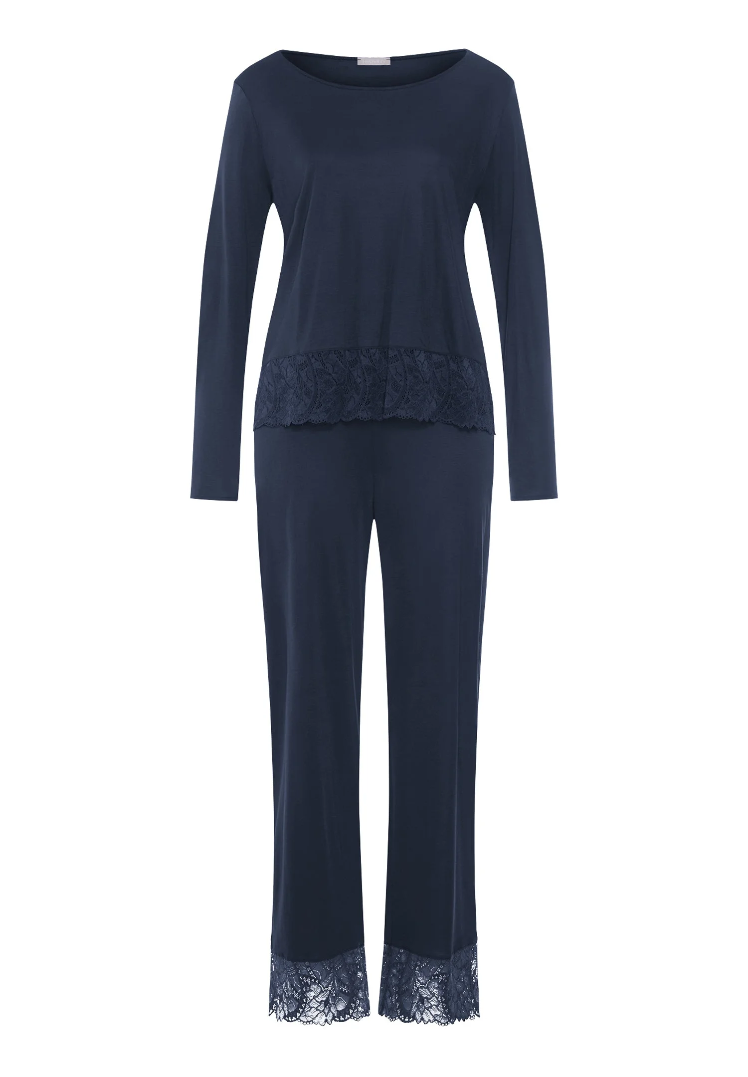 Azelia Lace Trim Pajama Set - 1