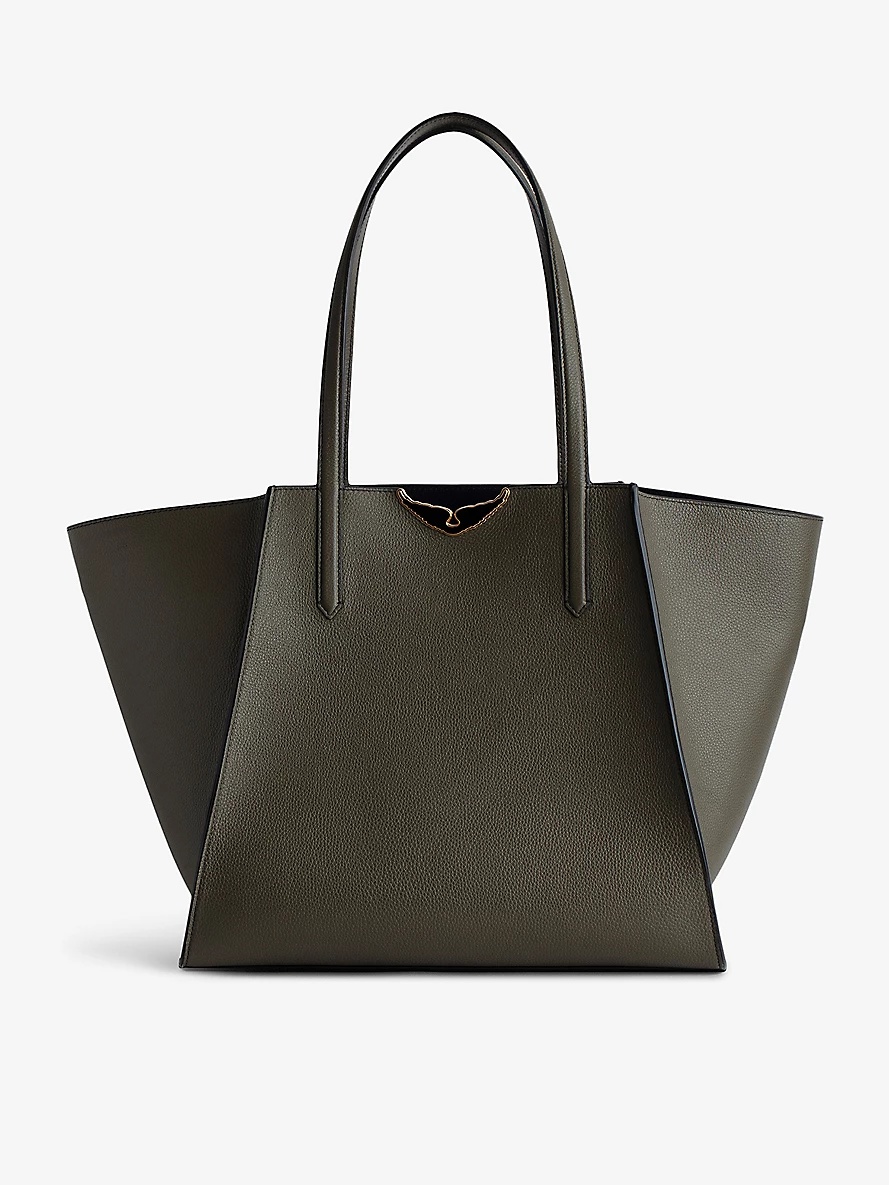 Zadig Voltaire Le Borderline leather tote bag selfridges