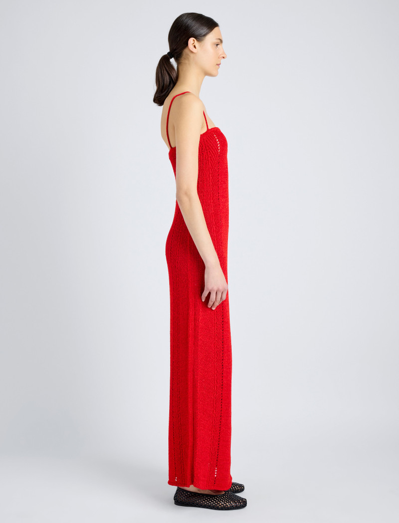 Proenza Schouler Suki Dress in Viscose Ribbon Knit outlook