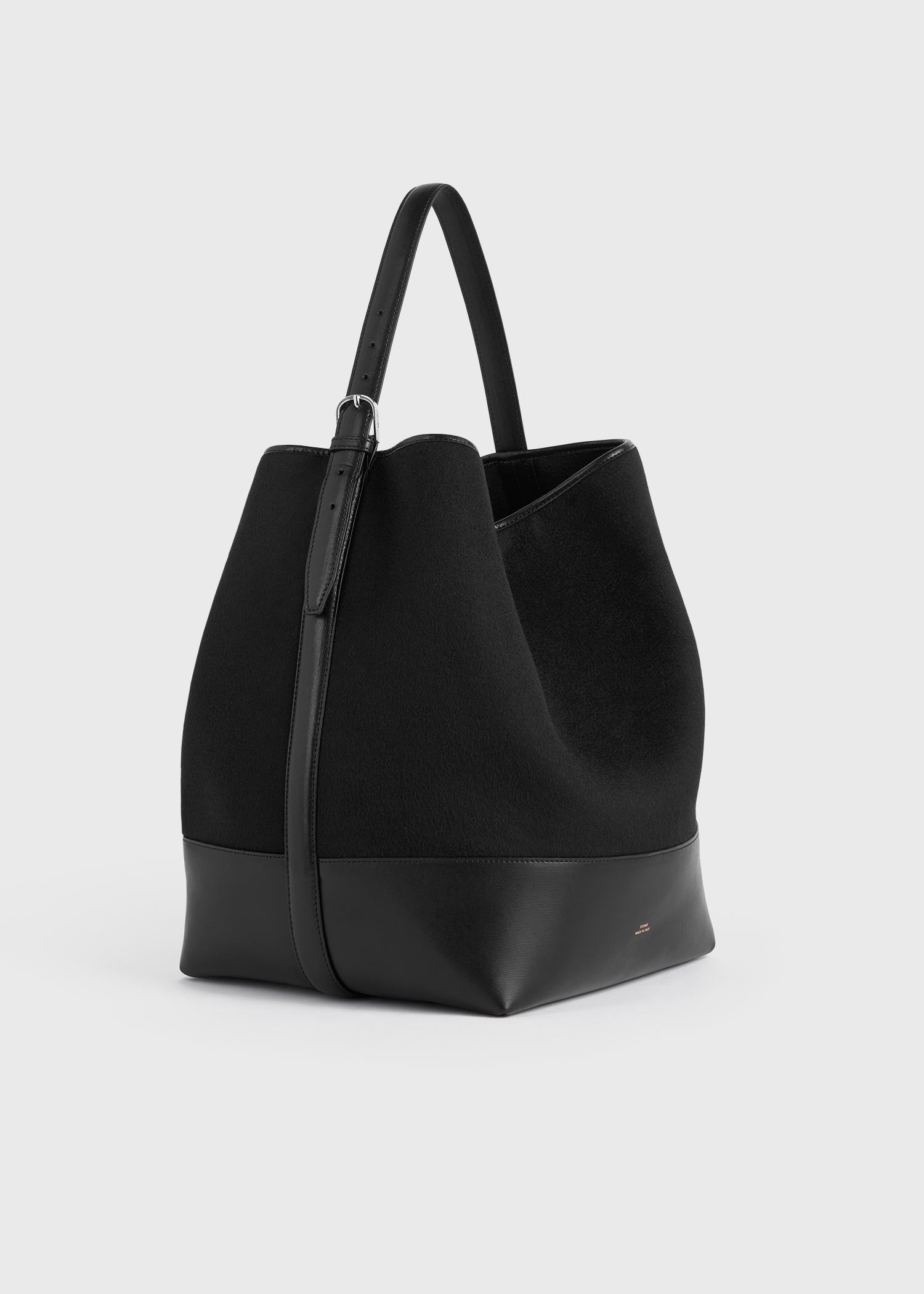 Belted doublé tote black - 4
