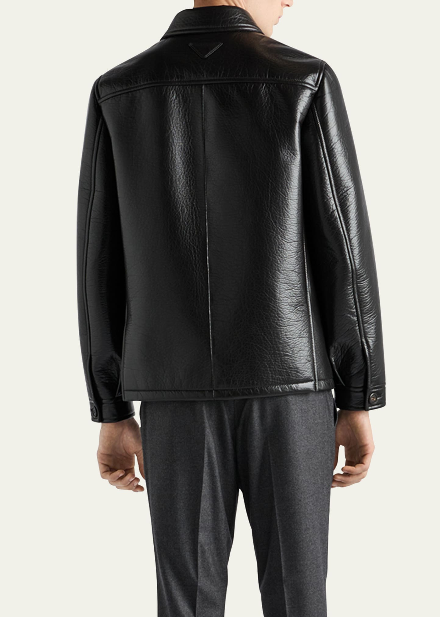 Men's Grained Napa Leather Jacket - 3