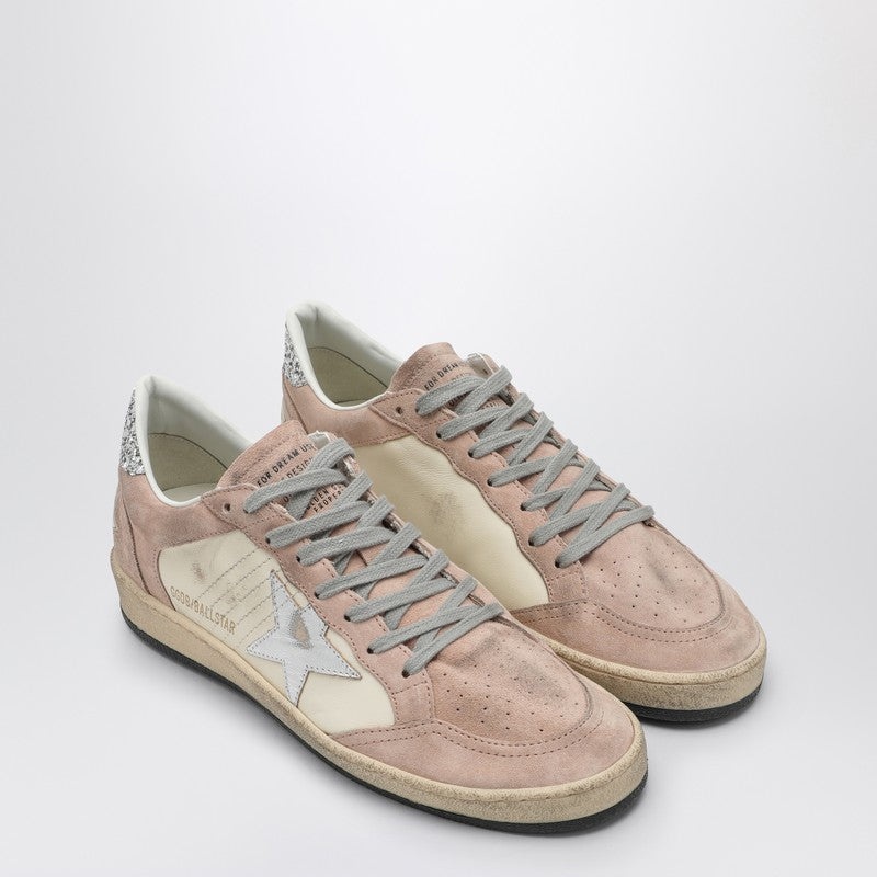 Golden Goose Ball Star Pink Trainer With Silver Glitter Women - 2