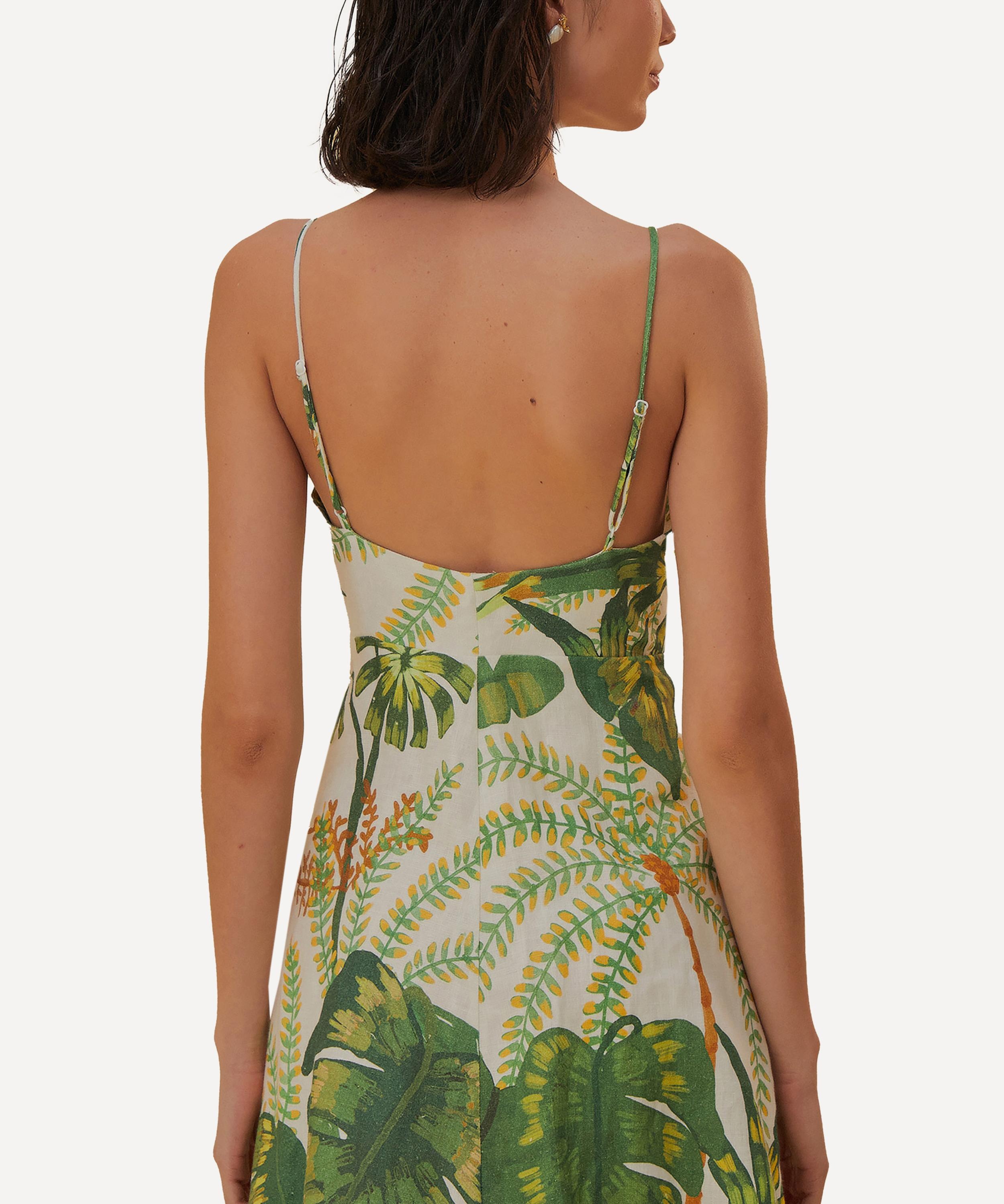 Tropical Forest Off-White Mini-Dress - 2
