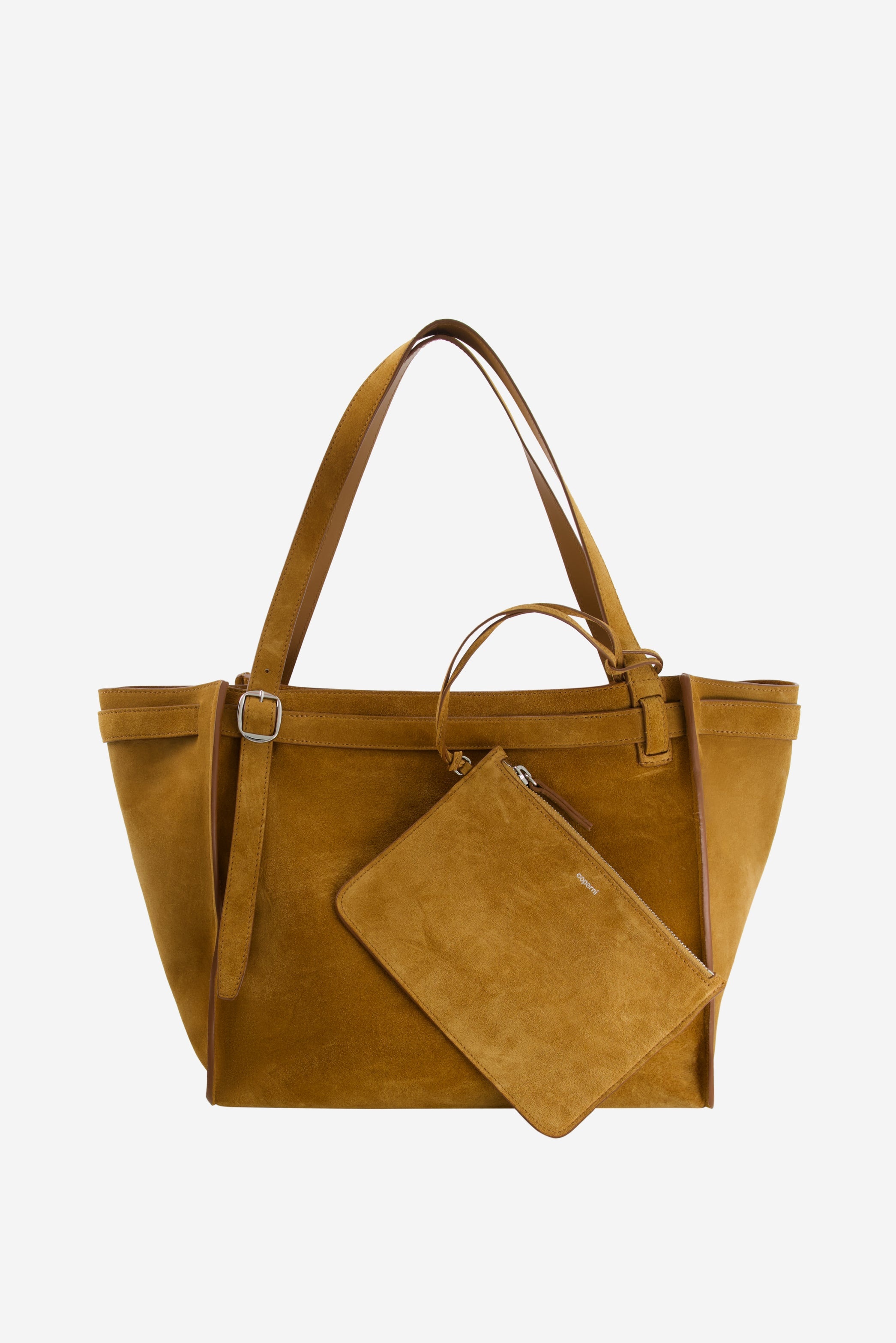 Suede Belt Cabas Bag - 5