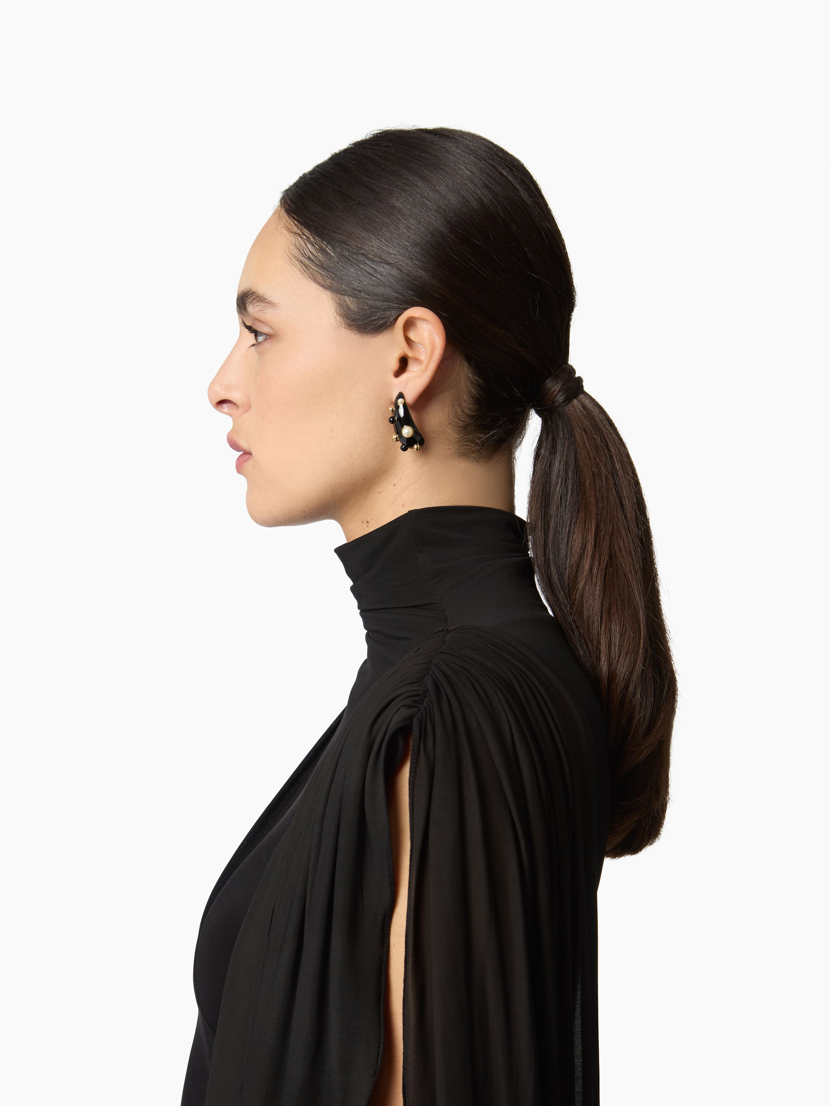 Black Drops Of Light Earrings - 3