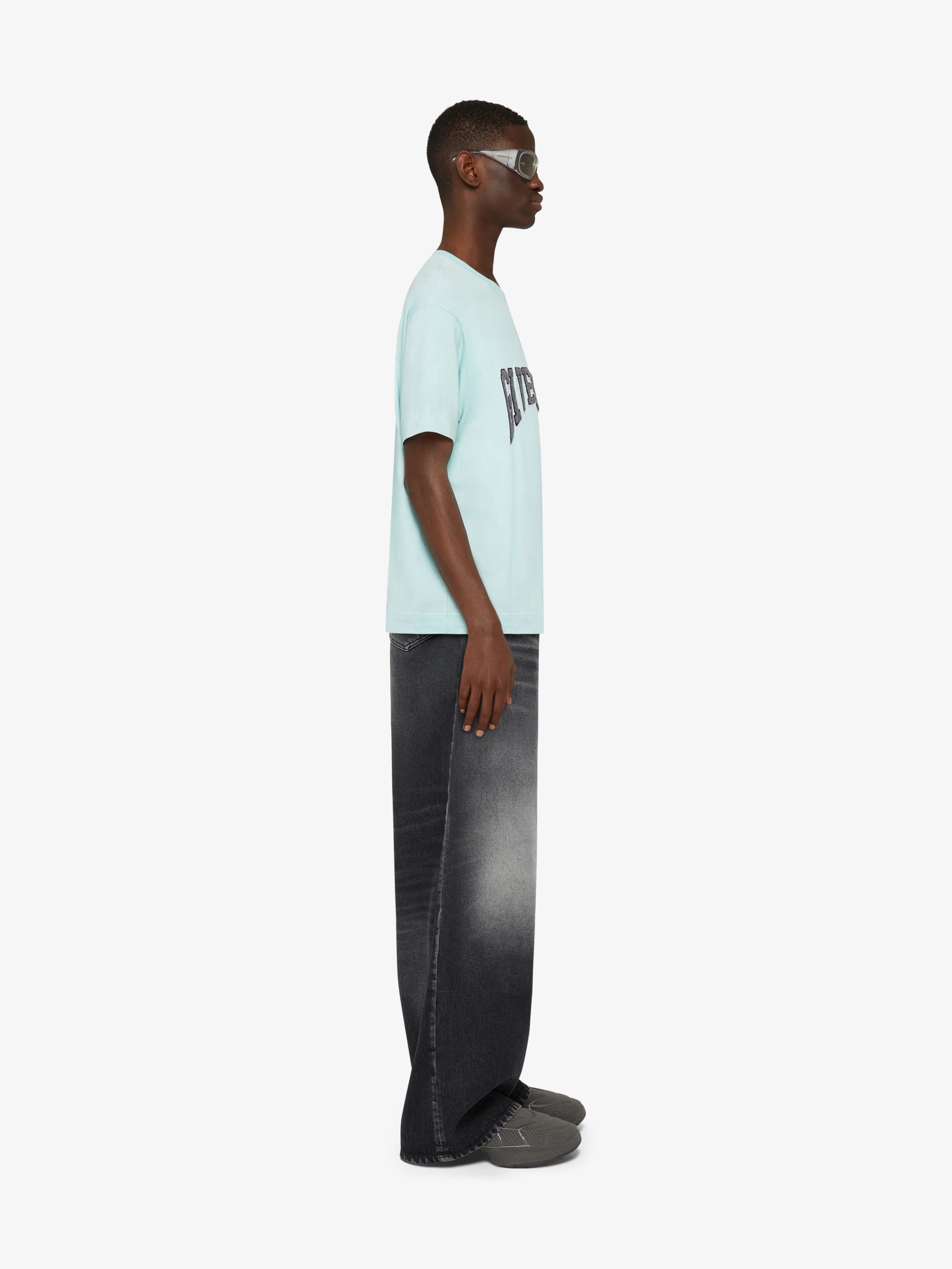 SLIM FIT T-SHIRT IN JERSEY WITH PATCH - 3