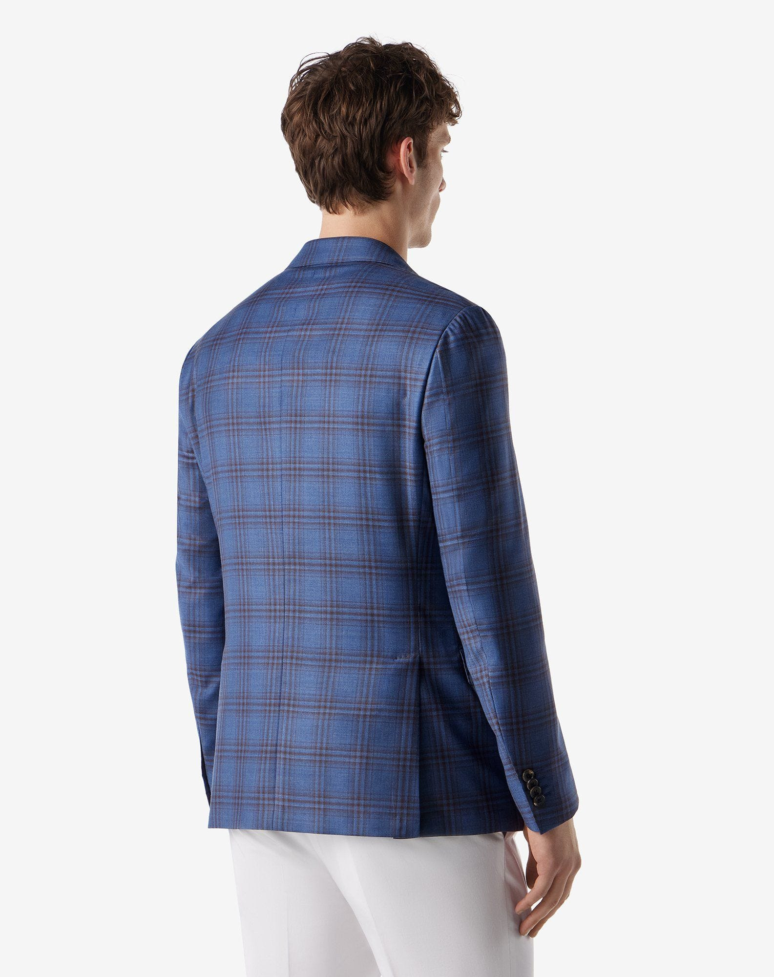 Blue pure wool jacket - 3