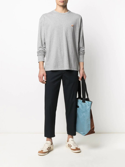 Maison Kitsuné embroidered-logo long-sleeve top outlook