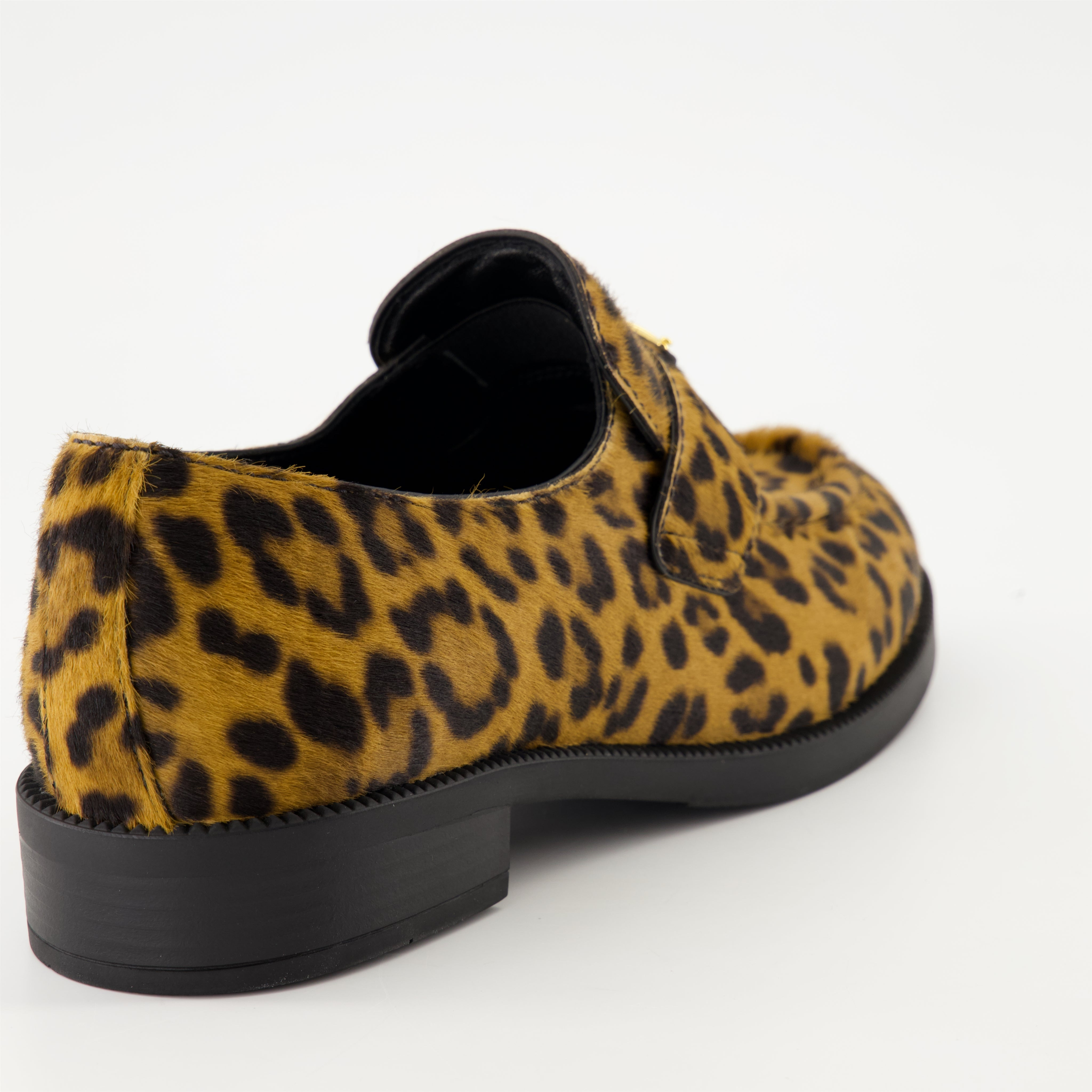 Mocassins en velours léopard - 4