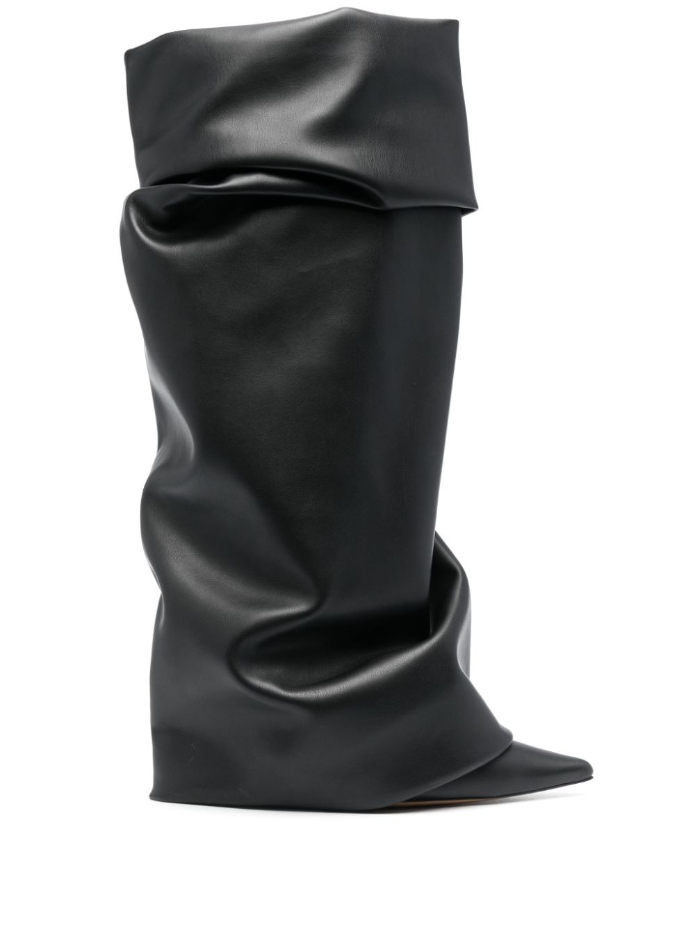 105mm pointed-toe leather boots - 1