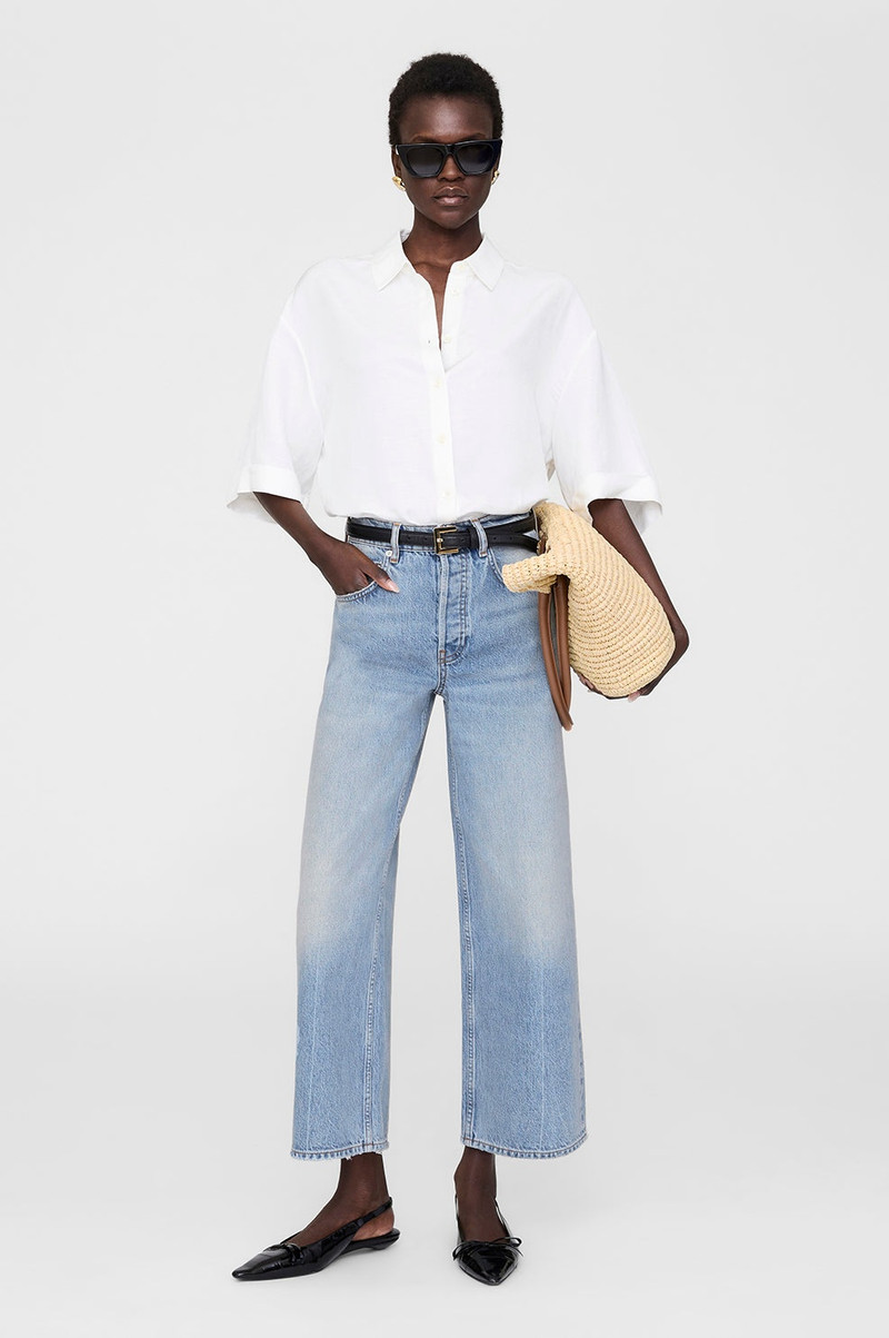 ANINE BING Coco Shirt - Ivory outlook
